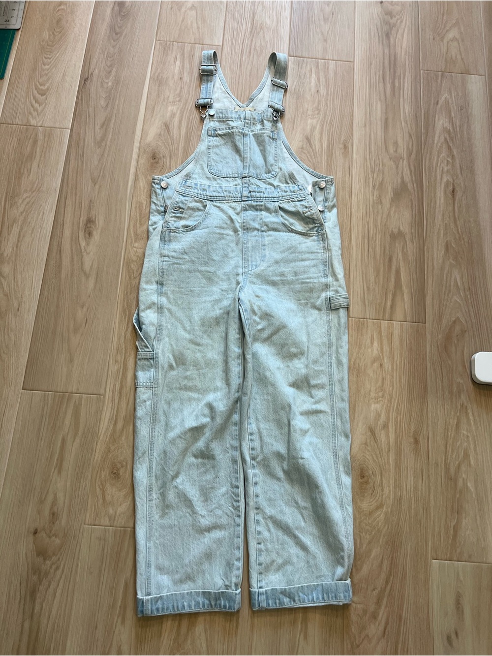 Madewell Light Blue Denim Utility Overalls Jumpsuit